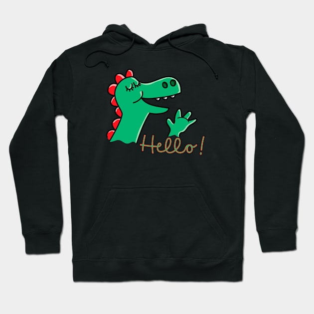 Cute little Dinosaur Hoodie by schlag.art